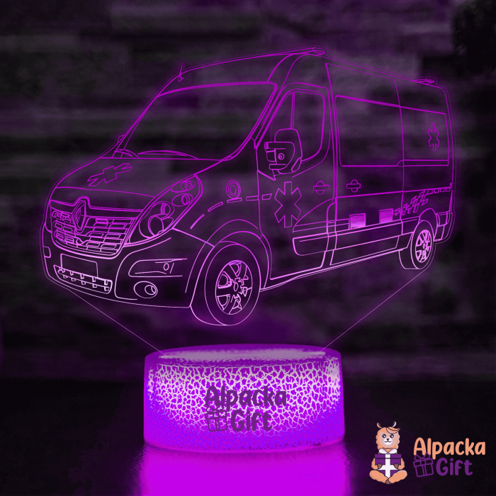 Lampă 3D Ambulanta Renault [2]
