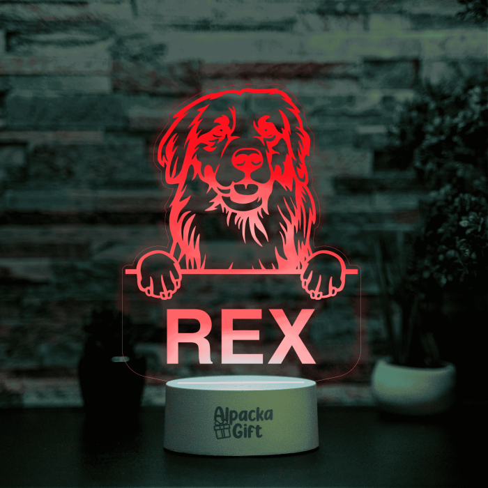 Lampă 3D - Retriever Golden [13]