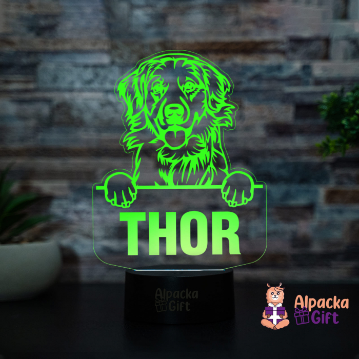 Lampă 3D - Retriever Labrador [2]