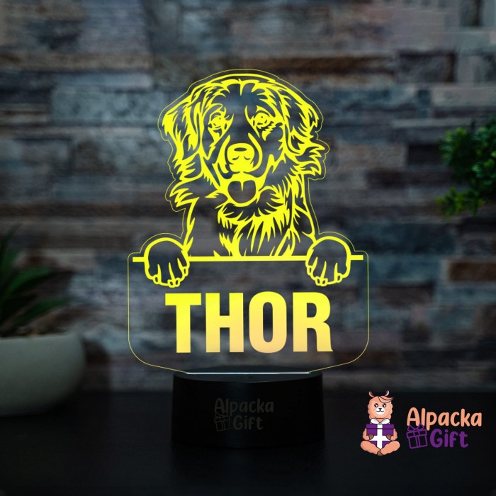 Lampă 3D - Retriever Labrador [3]