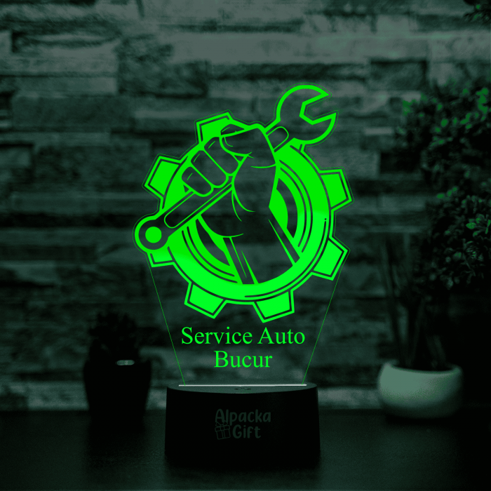 Lampă 3D - Roți [5]