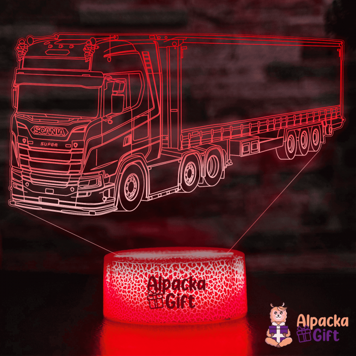 Lampă 3D - Camion Suedez [3]