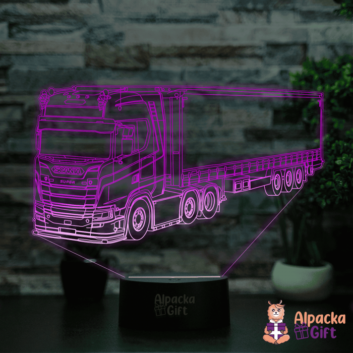 Lampă 3D - Camion Suedez [4]