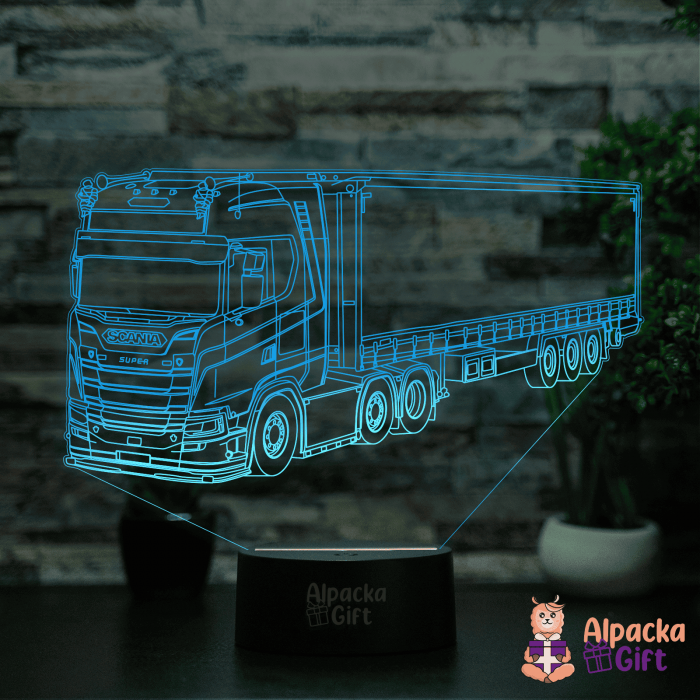 Lampă 3D - Camion Suedez [5]