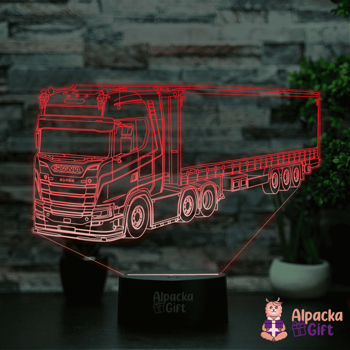 Lampă 3D - Camion Suedez [2]