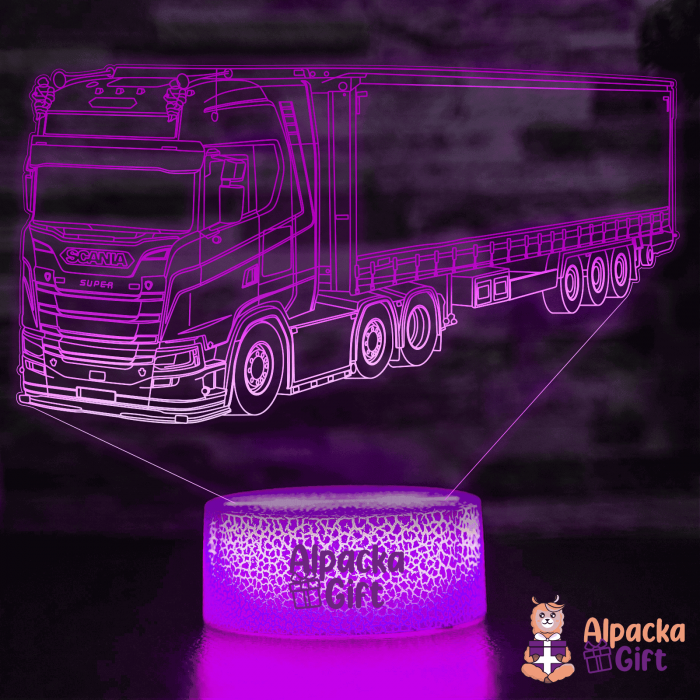 Lampă 3D - Camion Suedez [4]