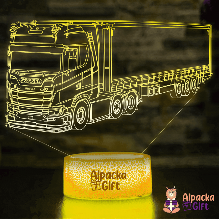 Lampă 3D - Camion Suedez [5]