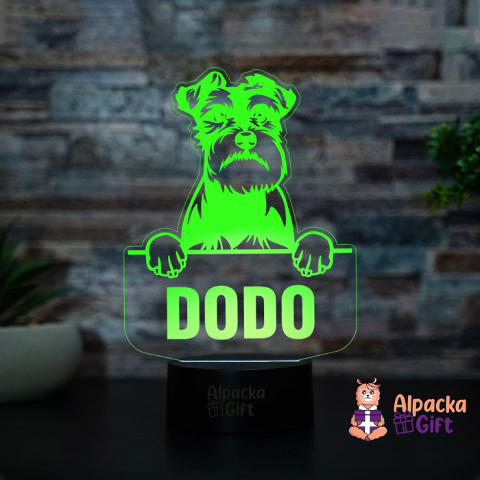 Lampă 3D - Schnauzer [4]