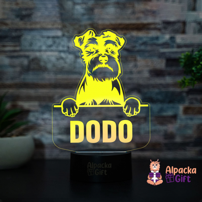 Lampă 3D - Schnauzer [3]