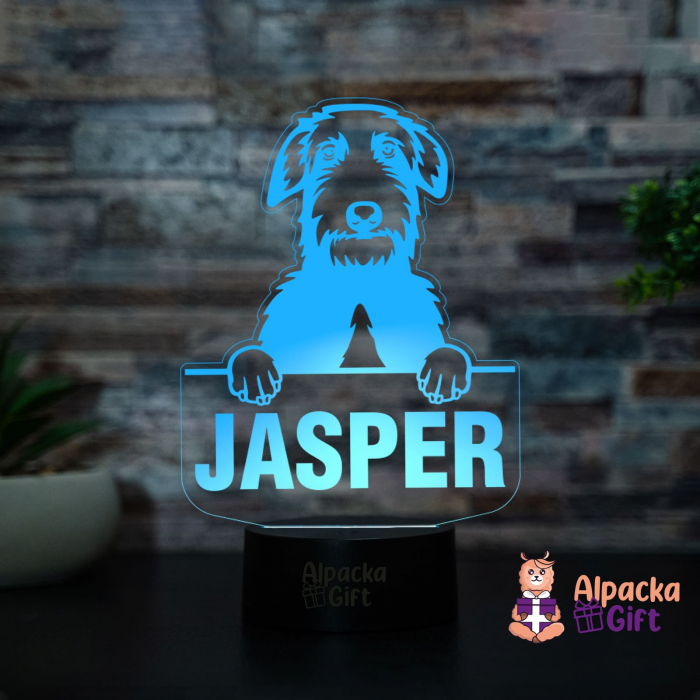 Lampă 3D - Scottish Deerhound [4]