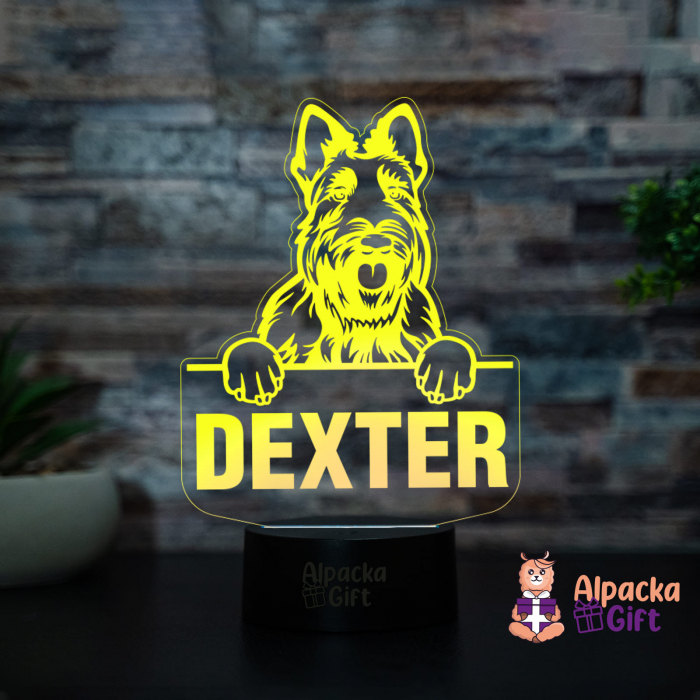 Lampă 3D Scottish Terrier [1]
