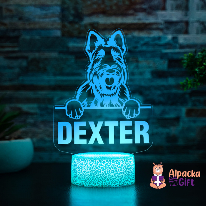 Lampă 3D - Scottish Terrier [4]