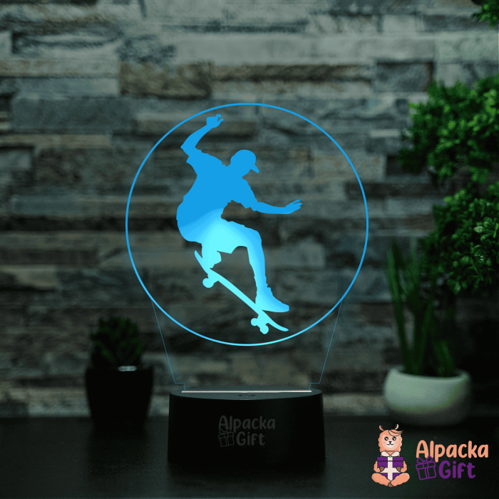 Lampă 3D - Skateboard [5]