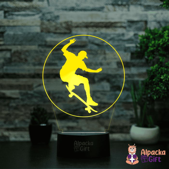 Lampă 3D - Skateboard [4]