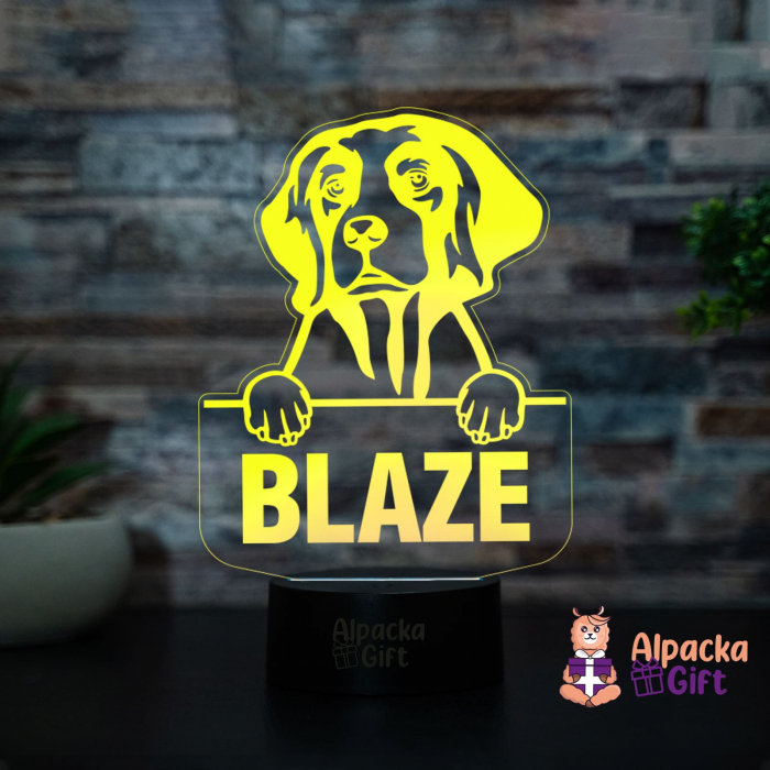 Lampă 3D - Setter (Irish Red and White) [4]