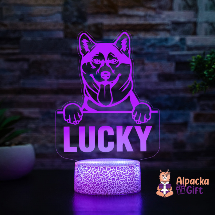 Lampă 3D - Shiba Inu [1]