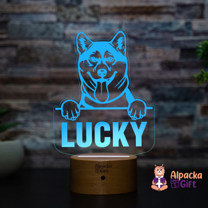 Lampă 3D - Shiba Inu [2]