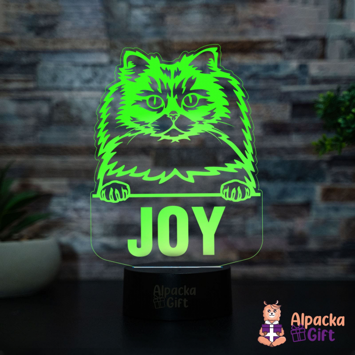 Lampă 3D - Longhair Britanic [4]