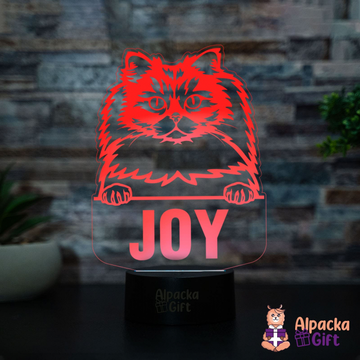 Lampă 3D - Longhair Britanic [2]