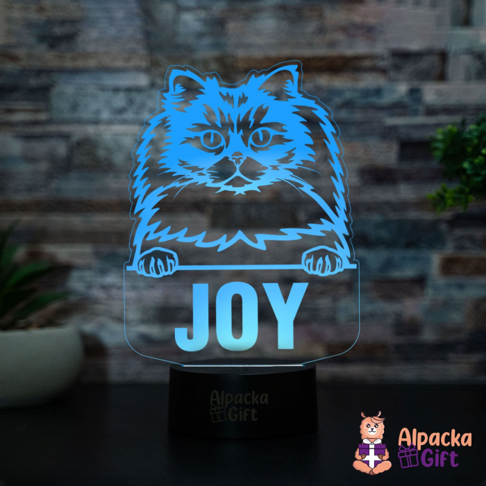 Lampă 3D - Longhair Britanic [3]