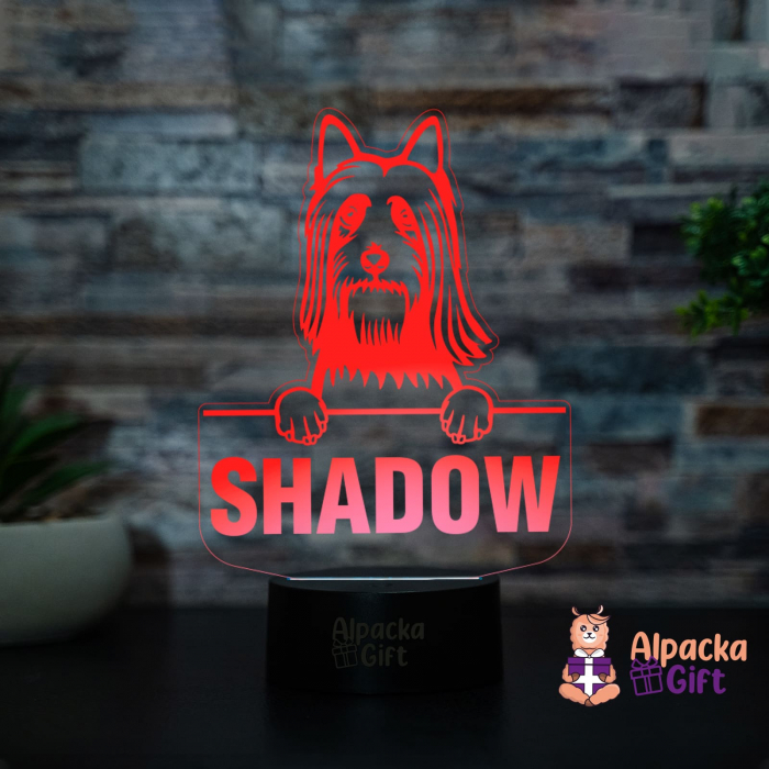 Lampă 3D Silky Terrier [2]