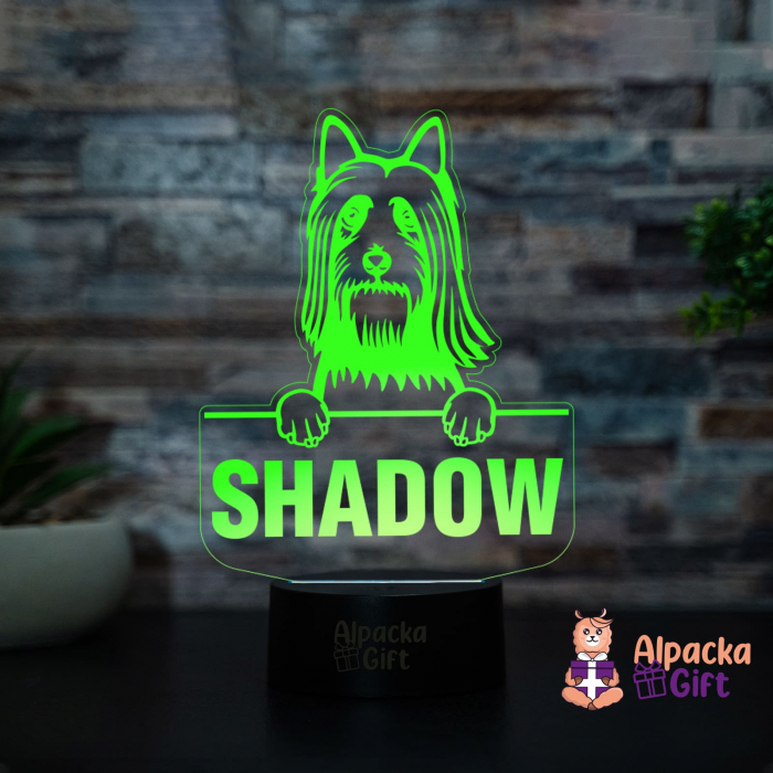 Lampă 3D Silky Terrier [4]