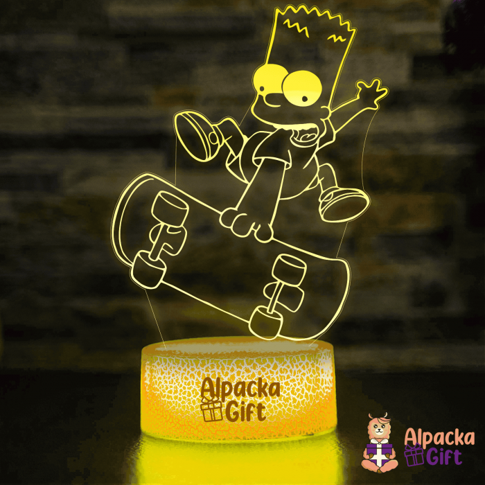 Lampa 3D -Simpson Bart [3]