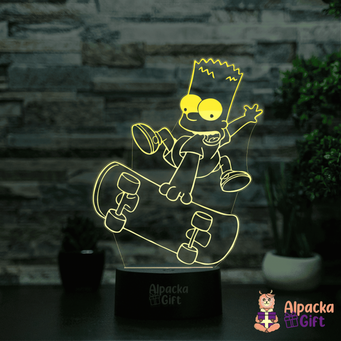 Lampa 3D -Simpson Bart [3]