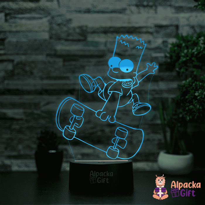Lampa 3D -Simpson Bart [2]