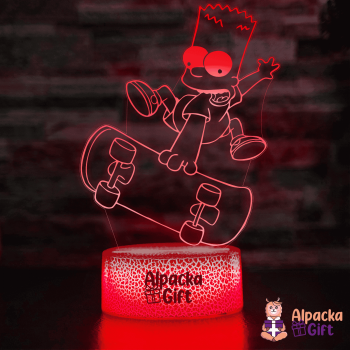 Lampa 3D -Simpson Bart [5]