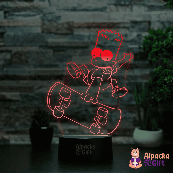 Lampa 3D -Simpson Bart [5]