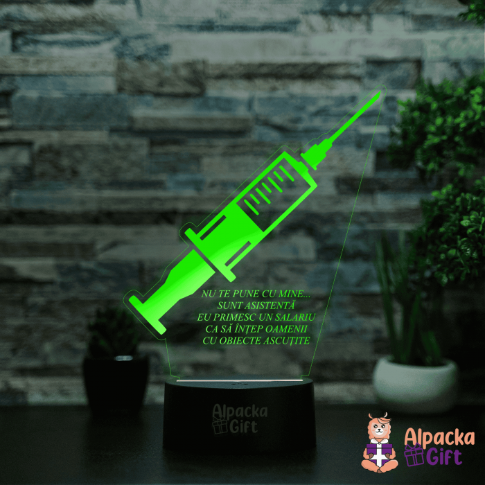 Lampă 3D - Siringă [3]