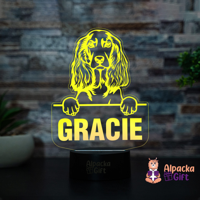 Lampă 3D - Spaniel (English Cocker) [3]