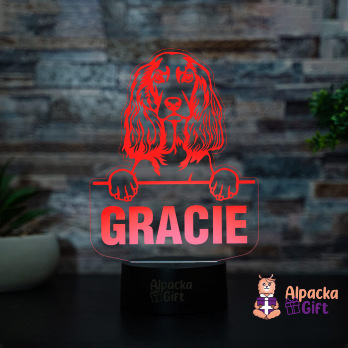 Lampă 3D - Spaniel (English Cocker) [2]