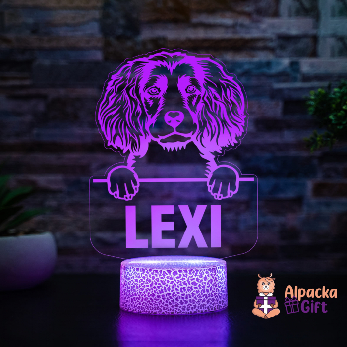 Lampă 3D - Spaniels (Boykin) [4]