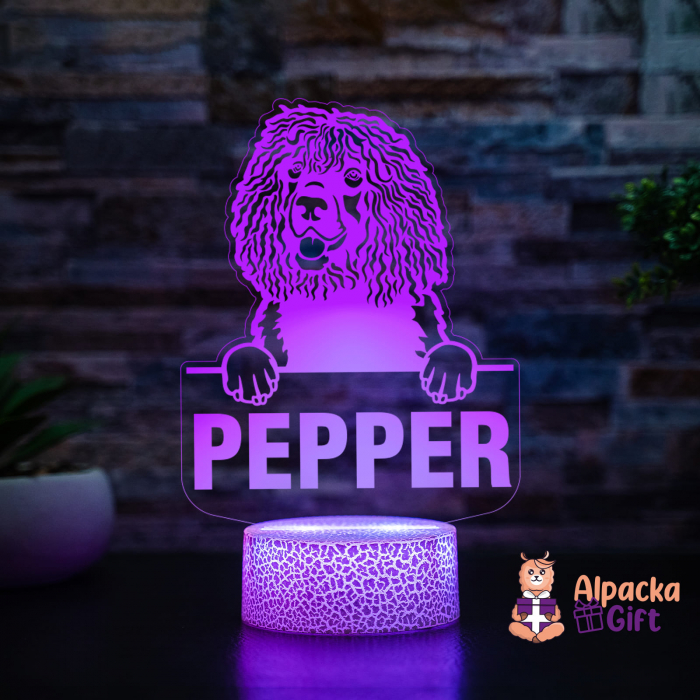 Lampă 3D Spaniels (Irish Water) [3]