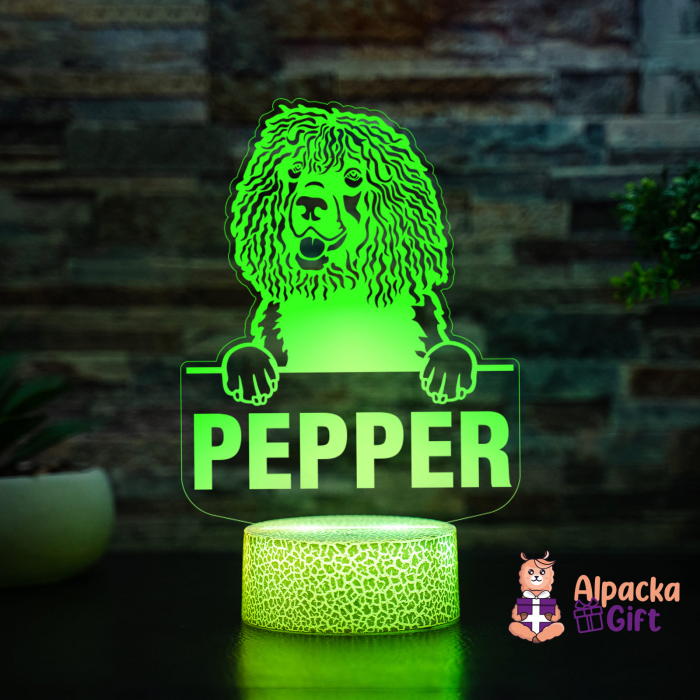 Lampă 3D Spaniels (Irish Water) [4]