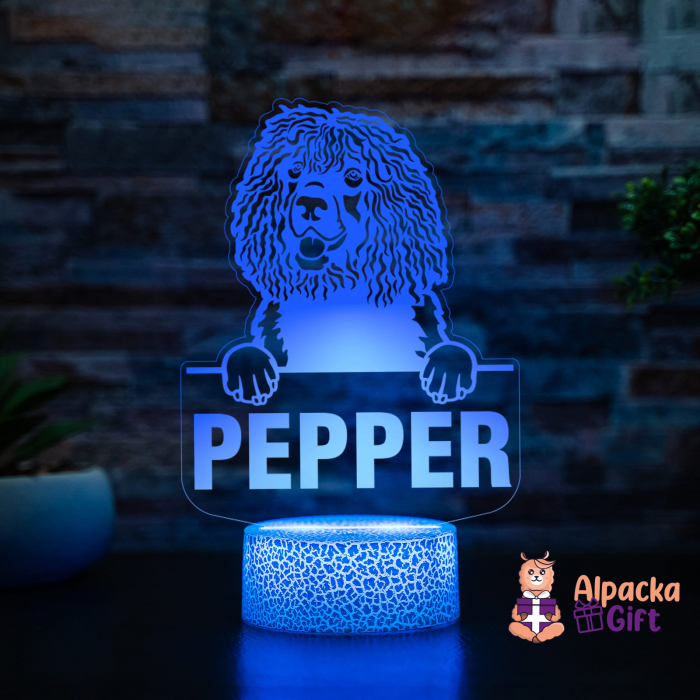 Lampă 3D Spaniels (Irish Water) [2]