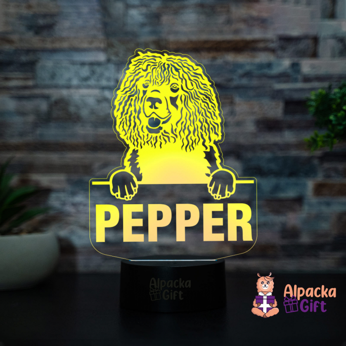 Lampă 3D Spaniels (Irish Water) [3]