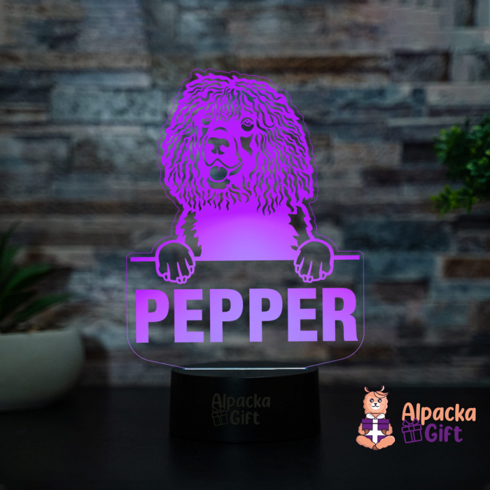 Lampă 3D Spaniels (Irish Water) [2]