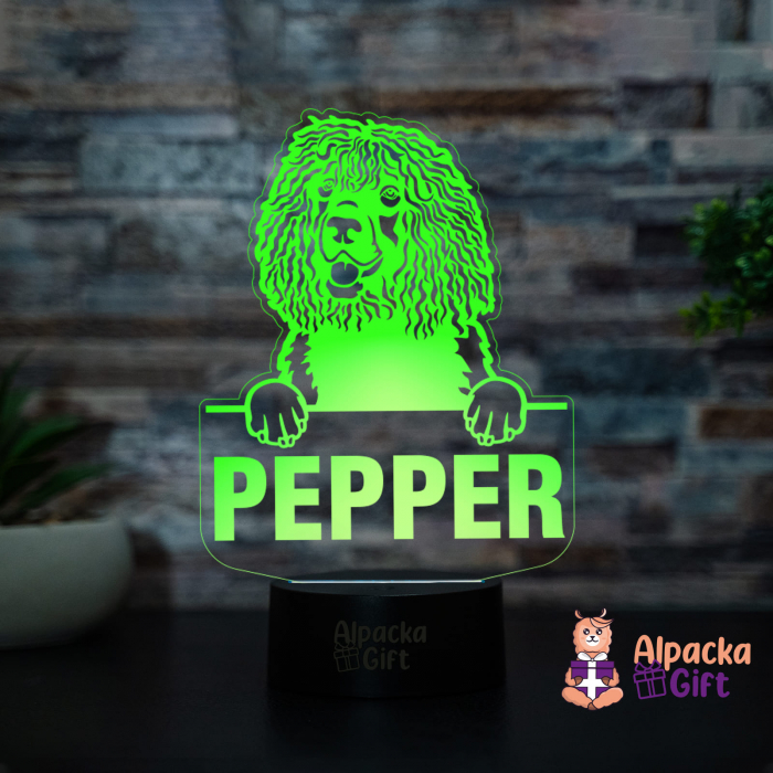 Lampă 3D Spaniels (Irish Water) [4]