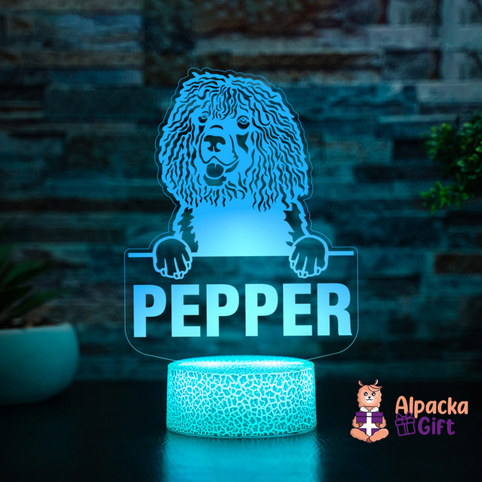 Lampă 3D Spaniels (Irish Water) [5]