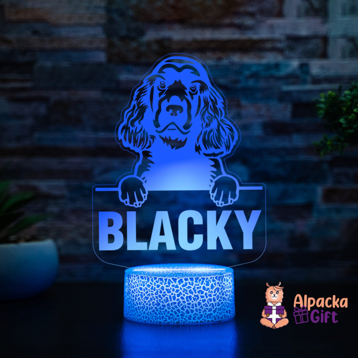 Lampă 3D - Spaniels (Sussex) [4]