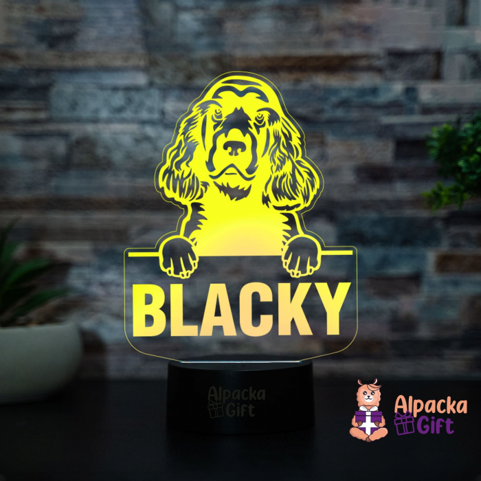 Lampă 3D - Spaniels (Sussex) [3]