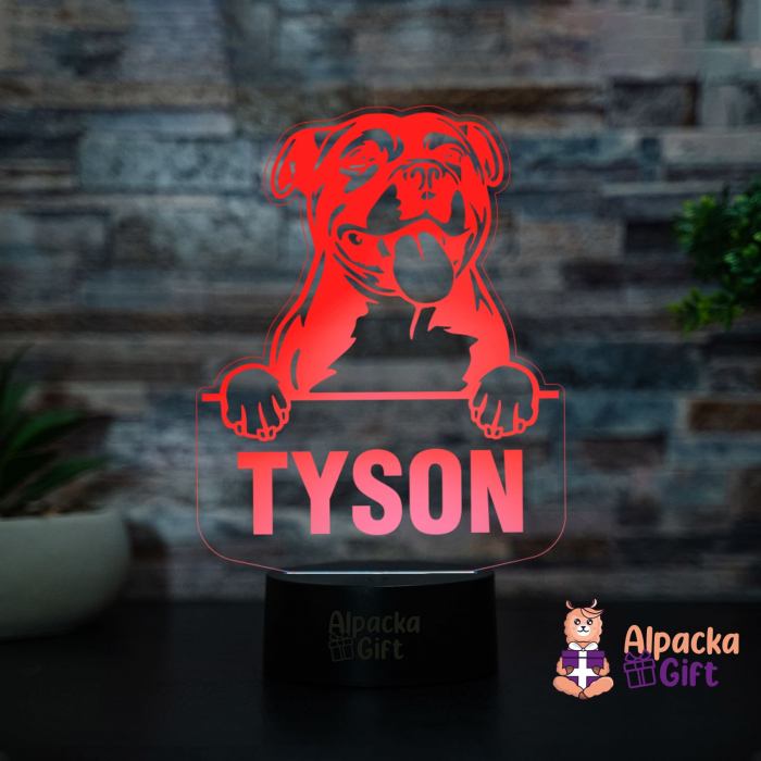 Lampă 3D - Staffordshire Bull Terrier [2]