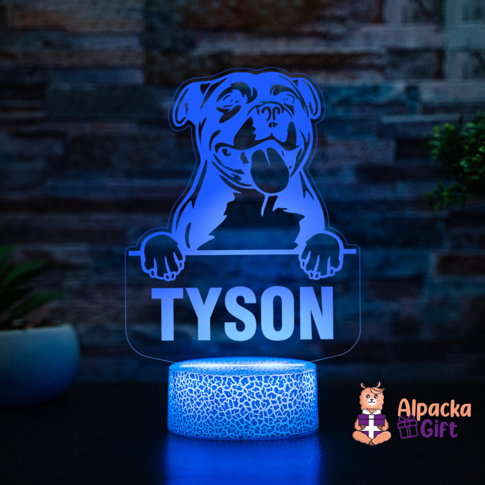 Lampă 3D - Staffordshire Bull Terrier [3]