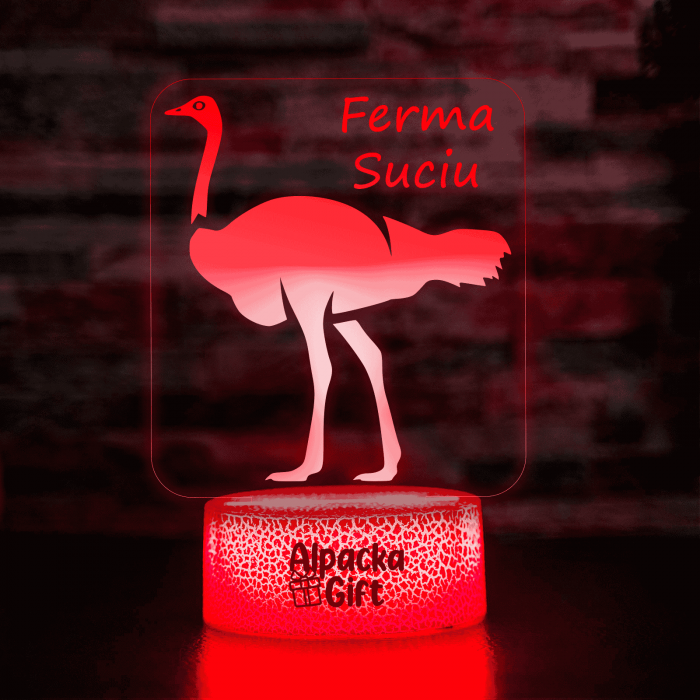 Lampă 3D Struț [4]