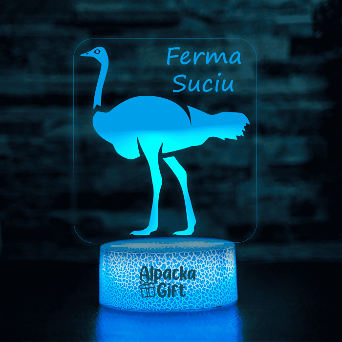 Lampă 3D Struț [3]