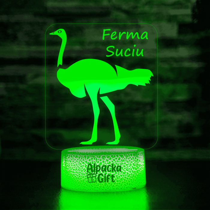 Lampă 3D Struț [5]