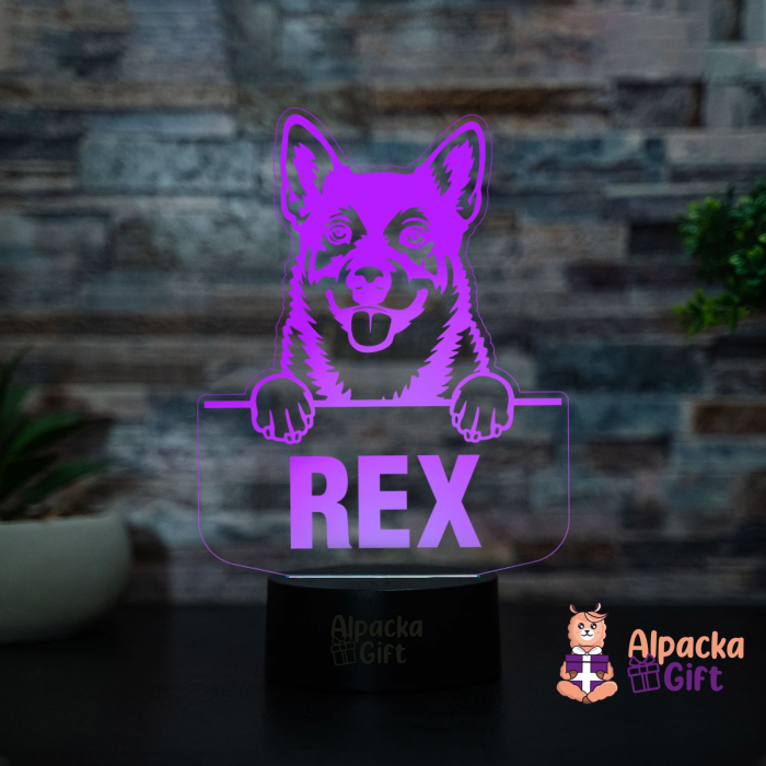 Lampă 3D Swedish Vallhund [2]